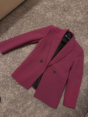 Zara Women's Double-Breasted Blazer